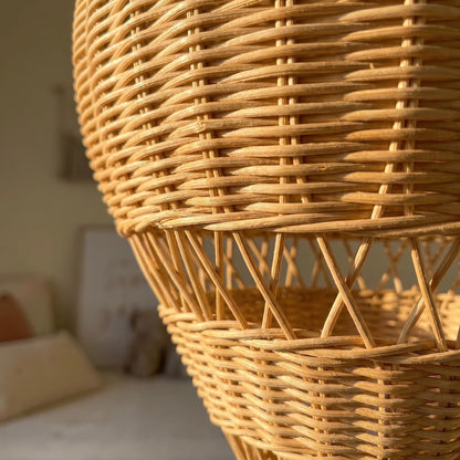 Alipis Natural Rattan Woven Hot Air Balloon Decor Delicate Kids Room Rattan Craft