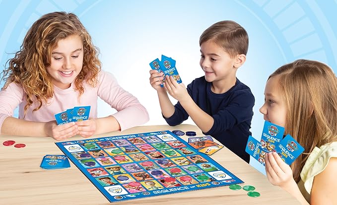 Paw Patrol Sequence for Kids | Easy to Play Matching Game of 4-in-A-Row Featuring Paw Patrol Characters | 2-4 Players Ages 3+