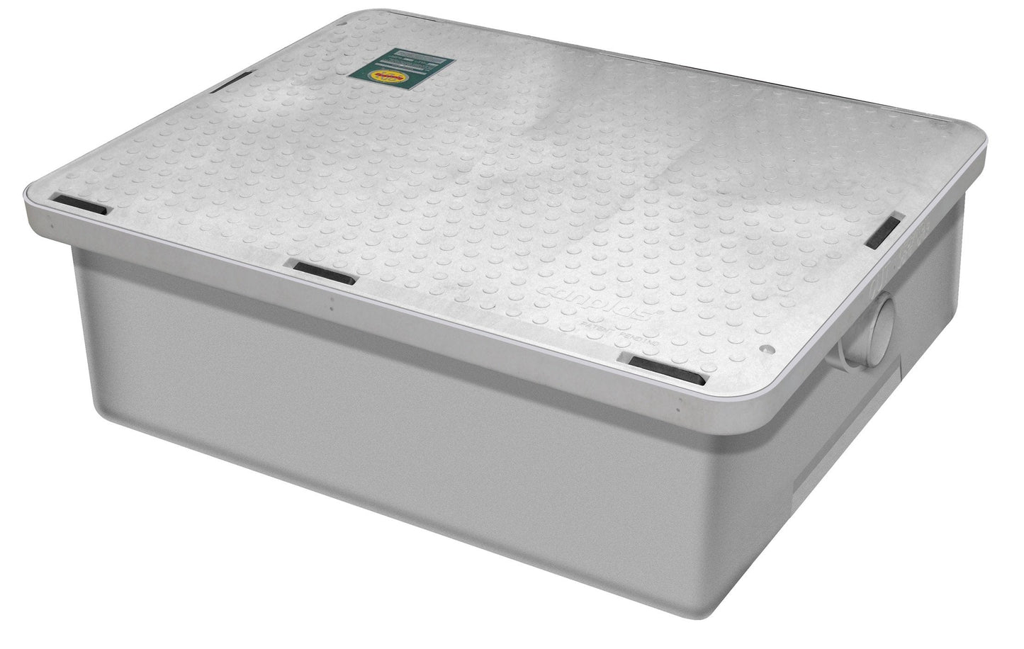 Canplas 3925A02LO Thermoplastic Grease Interceptor - Low Profile, 25 Gallons per Minute, 50 lb. Grease Capacity
