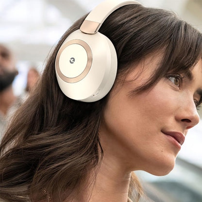 EAORUL Active Noise Cancelling Headphones, 100H Playtime Headphones Wireless Bluetooth, Bluetooth Headphone with Microphone, Over- Ear Wireless Headphone with Deep Bass for Travel
