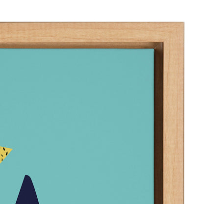 Kate and Laurel Sylvie Cockatoo Framed Canvas Wall Art by Rachel Lee, 18x24 Natural, Colorful Bird Art for Home
