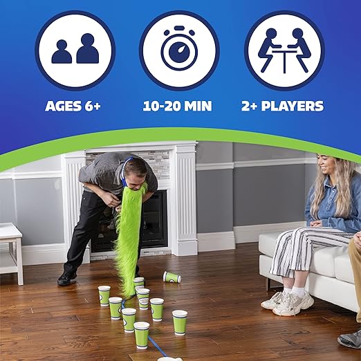 Squirrel Products Battle of The Beards Funny Party Game White Elephant Minute to Win It Game for Kids &amp Adults Family Game Night Activity for Ages 6+