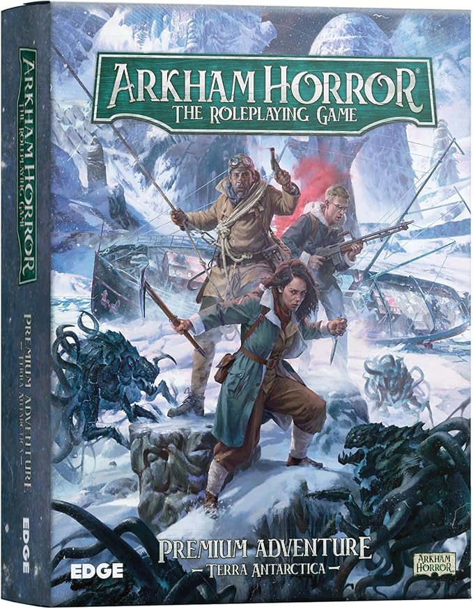 Asmodee Arkham Horror The Roleplaying Game Terra Antarctica Adventure Book Immersive RPG for Kids &amp Adults Ages 14+ 2-6 Players 1+ Hour Playtime