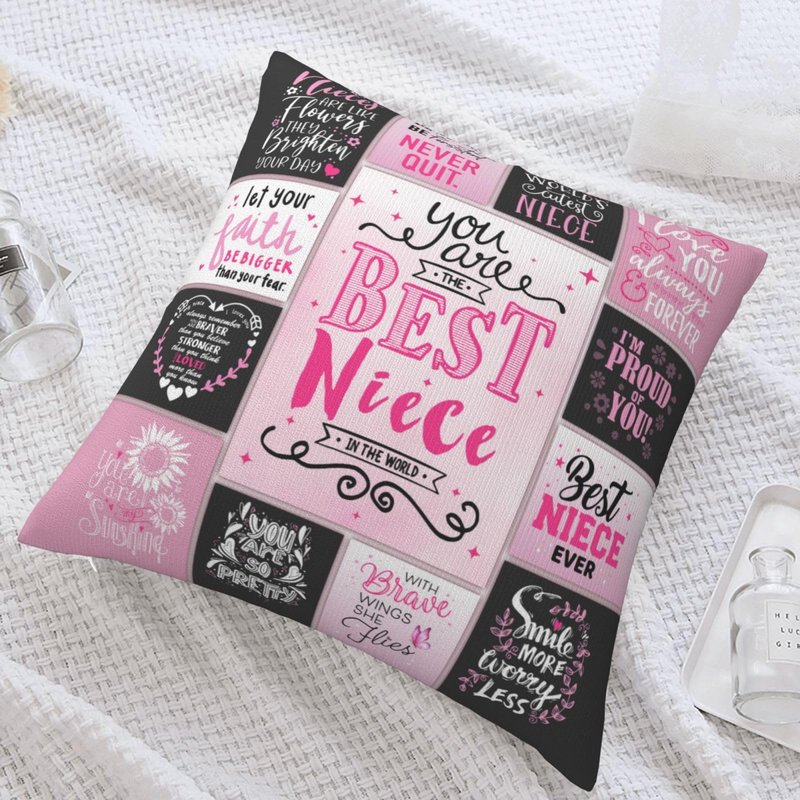 Niece Gifts from Auntie, 2026 Graduation Gifts for Niece from Aunt, to My Nieces Gift from Uncle Auntie, Best Birthday/Graduation Gifts for Nieces Adult from Aunts Pillowcases 18" x 18"