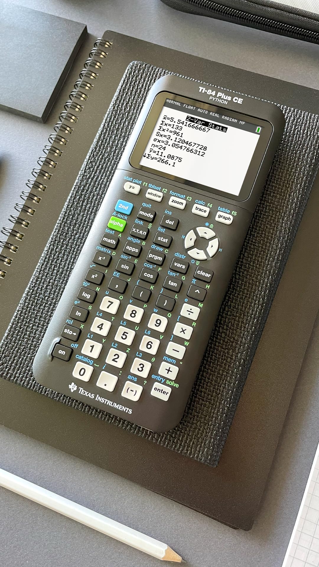 Texas Instruments TI-84 Plus CE Color Graphing Calculator, Black