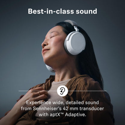 Sennheiser Consumer Audio Momentum 4 Wireless Headphones - Bluetooth Headset for Crystal-Clear Calls with Adaptive Noise Cancellation, 60h Battery Life, Lightweight Folding Design - Black/Copper