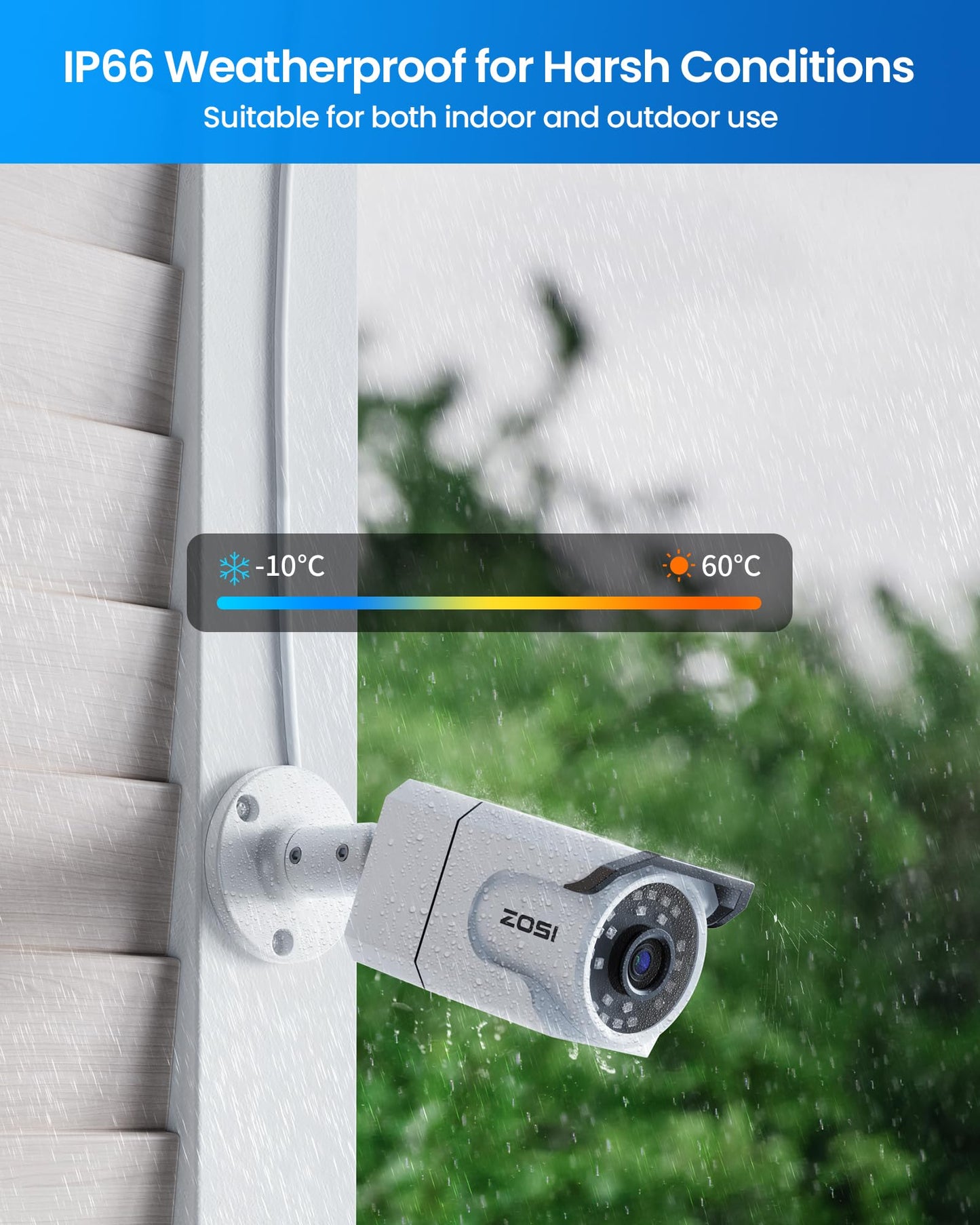 ZOSI 32CH 4K PoE Security Camera System, 12pcs 8MP Outdoor Indoor Cameras with Audio, Person/Vehicle Detection, Dual Disk Backup, H.265+ 16Port 32-Channel NVR with 4TB HDD for Business 24/7 Recording