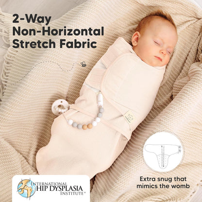 Angelic 3-Pack Organic Swaddles | Soft & Snug Baby Sleep Sacks for Newborns 0-3 Months