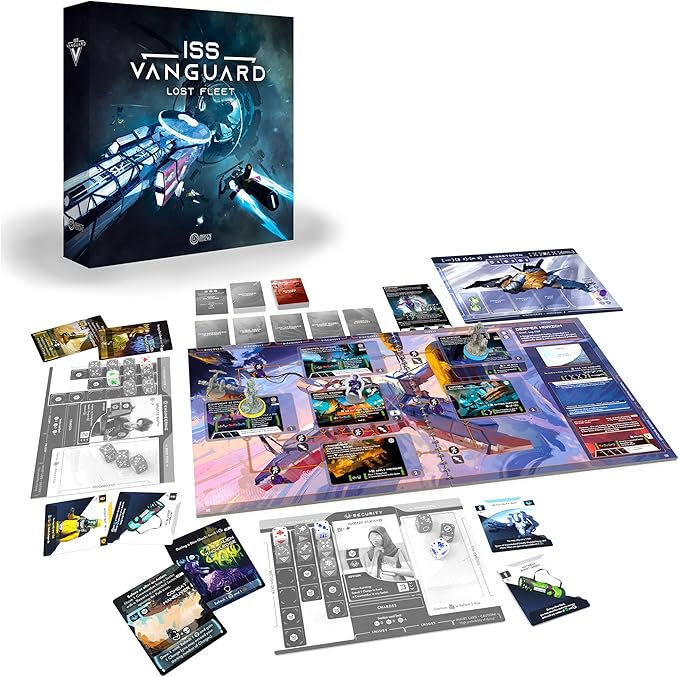 ISS Vanguard: Lost Fleet Board Game Expansion - Exclusive Add-Ons Varied Missions &amp Challenges! Cooperative Sci-Fi Adventure Game Ages 14+ 1-4 Players 90-120 Min Playtime Made by Awaken Realm