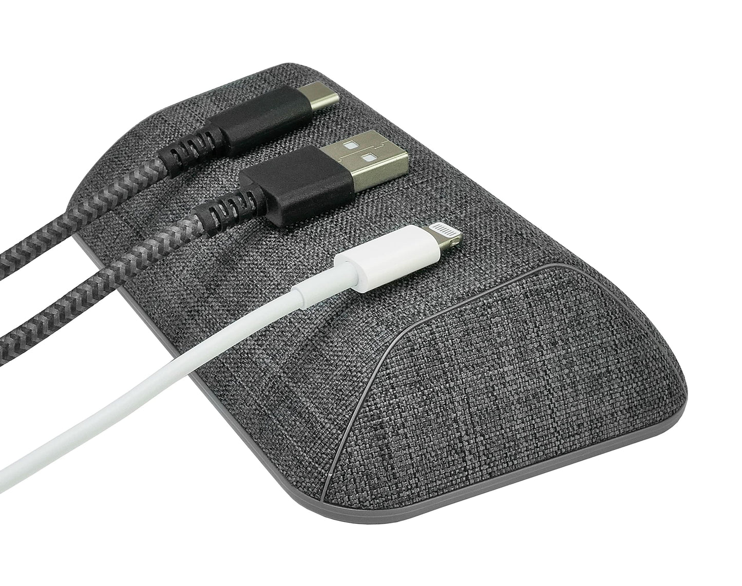 Smartish® Magnetic Cord Holder - Cable Wrangler Organizer with Magnet Clips for Charger Management on Desktop, Nightstand, or Side Table for All Cables, USB-C, Lightning Cables - Lightly Toasted Beige