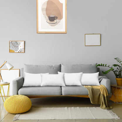 Utopia Bedding Throw Pillows - Fluffy Down Alternative Set of 4 | 14 x 20 Inches, White for Bed & Sofa