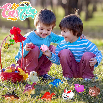 Beser 318 pcs filled Easter Eggs with Toys Easter Egg Fillers 100 pack Easter egg wtih 218 Toys inside Small Toys for Easter Eggs Filled Easter Basket Stuffers Favors for Kids Toddlers Boys Girls