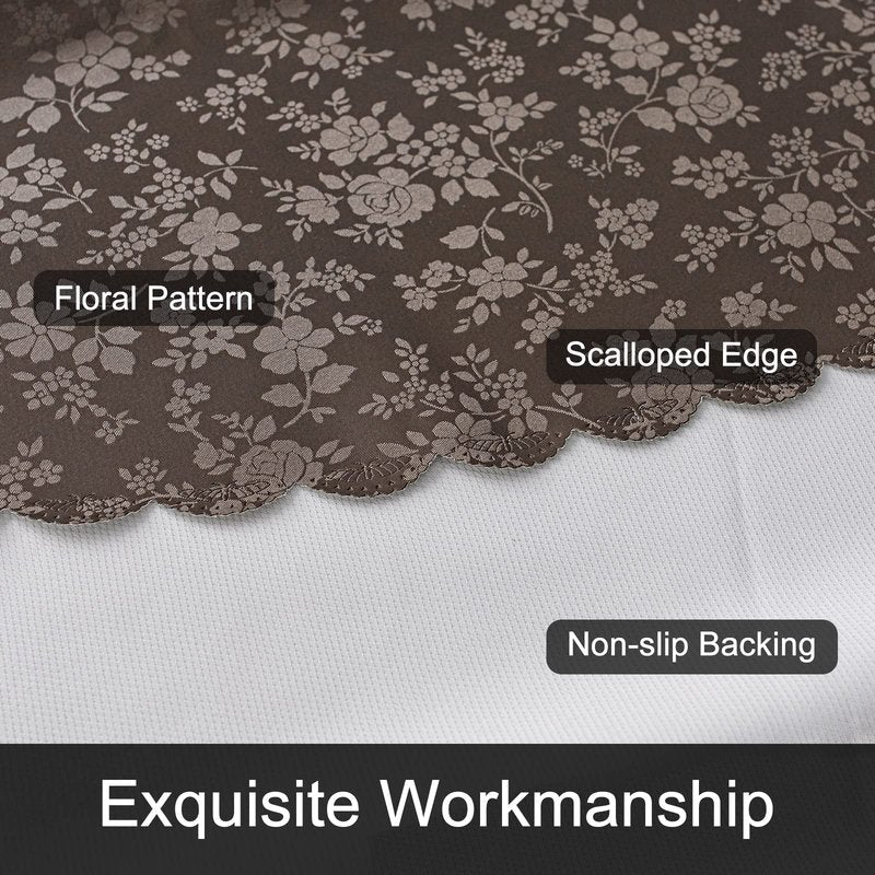 Smiry Rectangle Table Cloth, Waterproof Heavy Duty Vinyl Tablecloths, Wipeable Washable Table Cover for Kitchen and Dining Room (Coffee, 70" X 120")