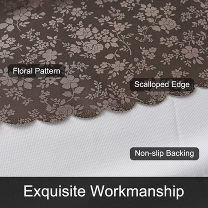 Smiry Rectangle Table Cloth, Waterproof Heavy Duty Vinyl Tablecloths, Wipeable Washable Table Cover for Kitchen and Dining Room (Coffee, 70" X 120")