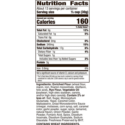 Gardetto's Special Request Garlic Rye Chips, Snack Bag, 14 oz