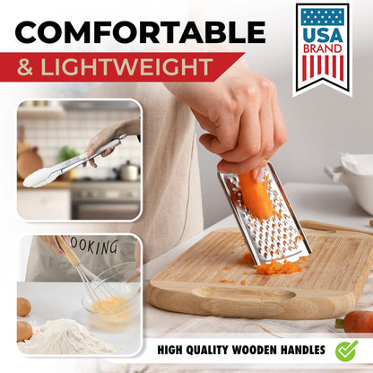 Kaluns 50 PCS Silicone Kitchen Utensils Set Complete Kitchen Set - 800°F Heat Resistant Non-Stick Premium Cooking Utensils W Wooden Handles - Can Opener, Masher, Turner, Silicone Spatula Set