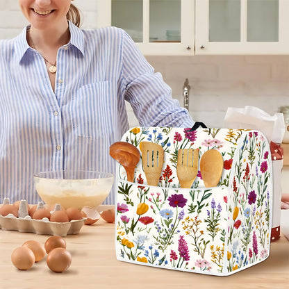 Mixer Dust Cover for 6-8 Qt Stand Mixer, Cloth Cover with 2 Storage Pockets for Stand Mixer Protective Covers Large for 6-8 Quart Mixer