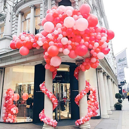 PartyWoo Pink Large Balloons 20 pcs 18 Inch Big Jumbo Giant Matte Rose Hot Watermelon Pink Latex Balloons for Graduation Wedding Baby Shower Princess Bachelorette Birthday Party Decorations Pink-Q11