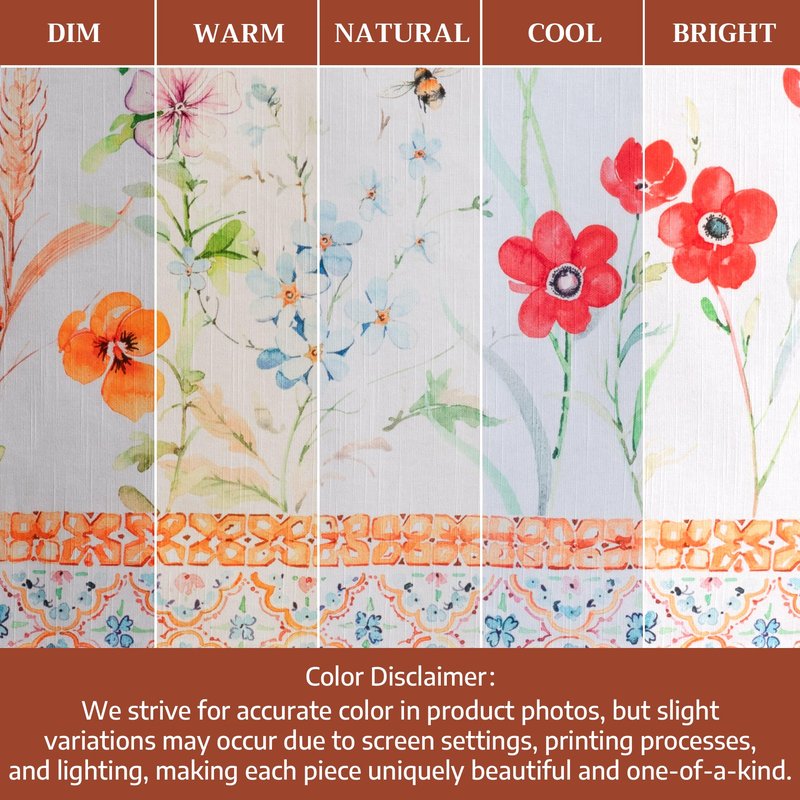 Maison d' Hermine Table Cloth Round Table 100% Cotton 69 Round Inches Tablecloth Reusable Decorative for Dining Kitchen Room Farmhouse Home Gifts for Mothers Day Spring Summer - Summer Whisper