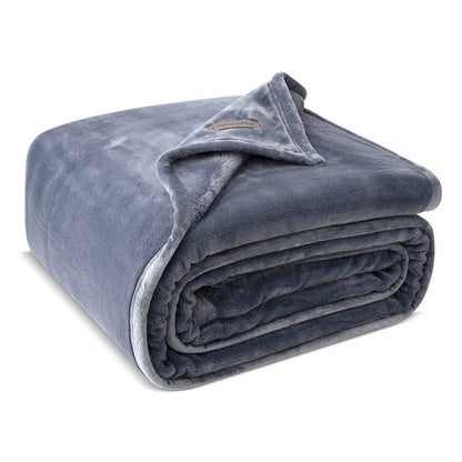 Mellowdy Extra Thick Hearty Plush Flannel Blanket (Burnt Orange, 60x80) - 500GSM Twin Size Warm Blanket for Winter, Fall | Soft, Fluffy, Cuddly, Perfect for Bed, Oversized Throw for Couch, Sofa