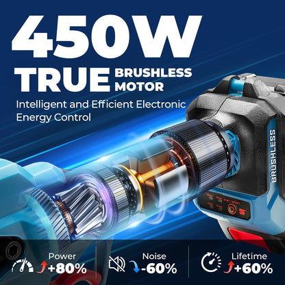 Dong Cheng 20V Brushless Electric Pruning Shears, 1.4″ Optimized Cut & 4-Level Adjustment Electric Pruner, Premium SK5 Blade, Cordless Pruning Shears with 2.0Ah Battery for Tree & Garden Branches