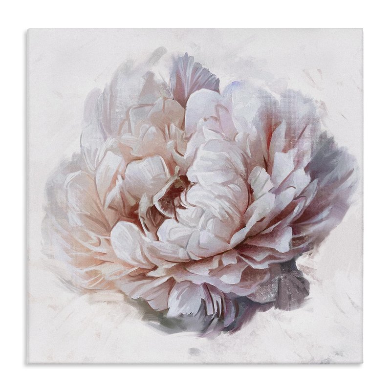 Stupell Industries 'Detailed Peony Petals', Canvas Art, 36 x 36 Inches, Easy to Hang and Sturdy, Made in USA, by Ziwei Li