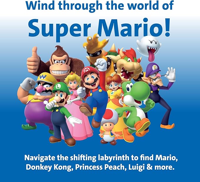 Ravensburger Super Mario Labyrinth Board Game - A Strategic Maze Challenge for Family Nights - Great Birthday Gift - 2-4 Players - Kids Ages 7-10 and Older