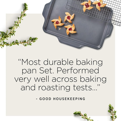 All-Clad Pro-Release Nonstick Bakeware Set - 5-Piece Oven Safe Set | Includes Cookie Sheet, Muffin Pan, & More