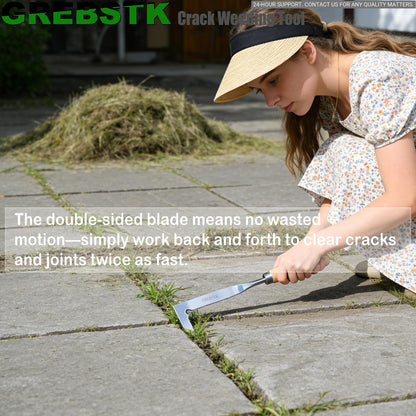 GREBSTK Crack Weeder Crevice Weeding Tool Stainless Steel Manual Weeder Gardening Tool