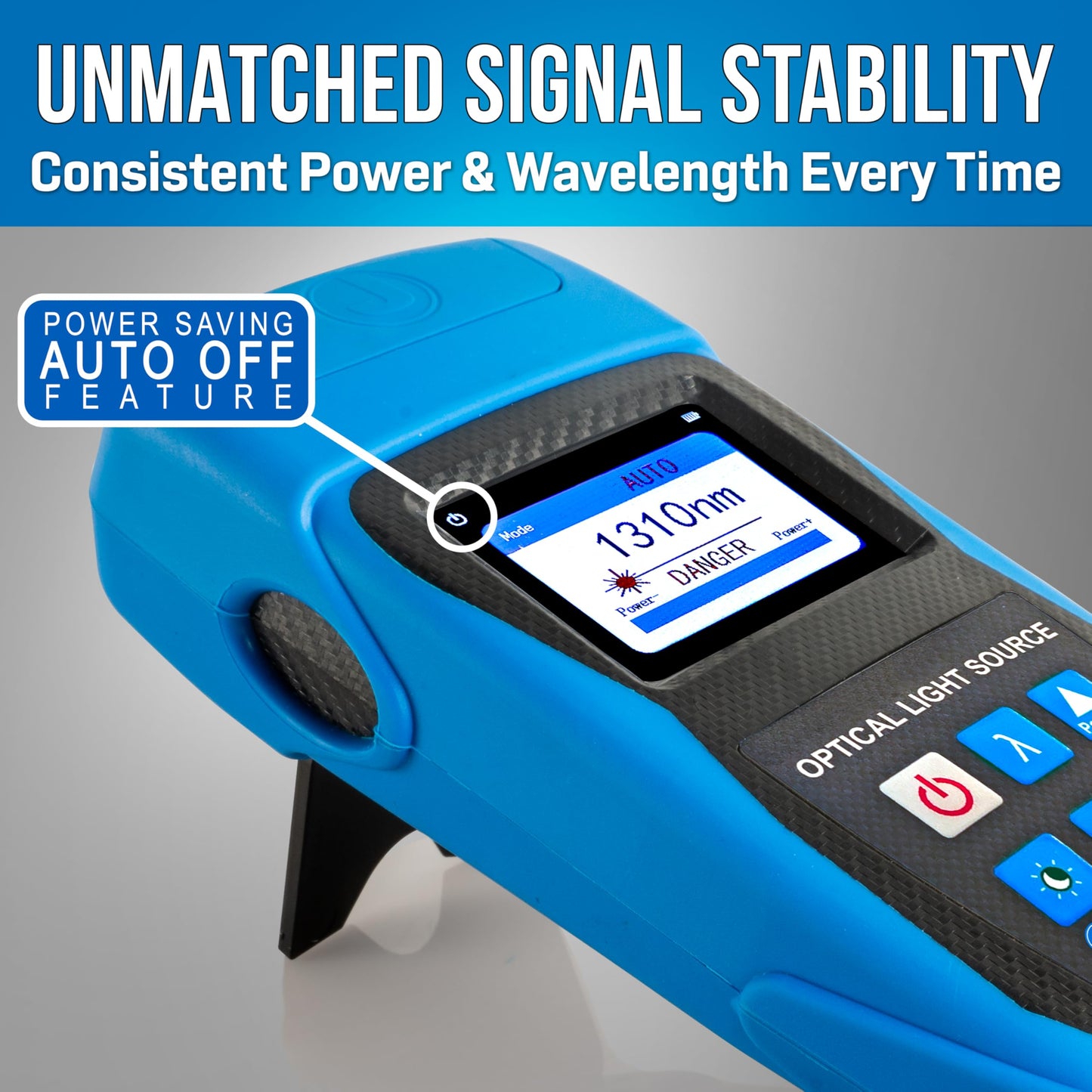 Jonard Tools FLS-55 Multi-Mode & Single-Mode Fiber Optic Light Source with FC/LC/SC (PC/UPC) Adapters (2025 Model)