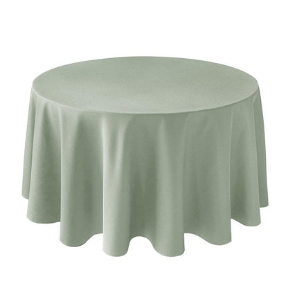 Biscaynebay Round Tablecloth 90 Inch-Sage Outdoor Fabric Table Cover-Small Circle Folding Table Cloths Linen Water Resistant Washable for Kitchen Dining Picnic Patio Outdoor Party Restaurant Tables