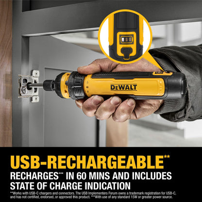 DEWALT Cordless Screwdriver with FLEXDRIVE Control and Screwdriving Bits (DWHT66719)