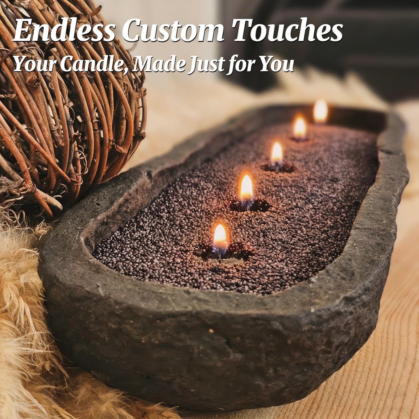 Pearled Candles Sand and 30 Wicks 18 Oz-Refillable Amber & Cedar Scented Pearled Candle Non Toxic Luxury Long Lasting 120 Hours-Scented Pearl Powder Wax Sand Candle Beads Kit for Candles Making Kit