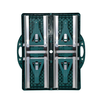 Stansport Picnic Table and Umbrella Combo - Green (G-915)