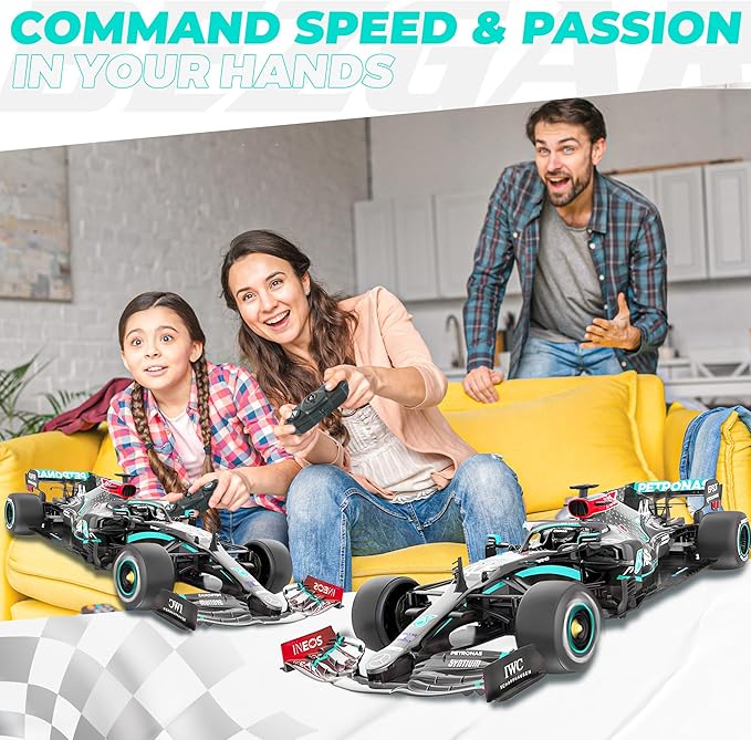 BEZGAR Mercedes-Benz F1 W11 Licensed 1:18 Remote Control Car - 2.4GHz RC Race Car with Authentic LiveryOfficially Licensed F1 for Kids &amp Collectors