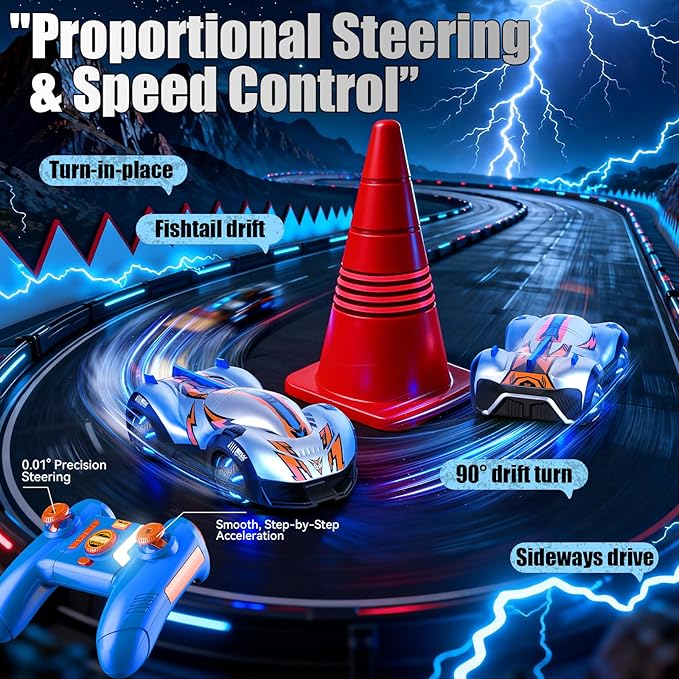 Drift Spherical RC Car Blitz Wheeler Toy for Teens and Adults with Proportional Speed &amp Steering Fishtail Drift Sideways Drive 360° Spins — A Fantastic Gift for Racing Fans