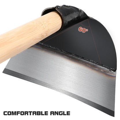 Garden Hoe Head, Hand Hoe Garden Tool for Weeding Replacement Handheld Grub Hoe Head Round Eye Hoes Planting Digging Tool Weeding Loosening Soil Hoe Head, Without Handle 9.25 X 5.90 X 4.33 Inches