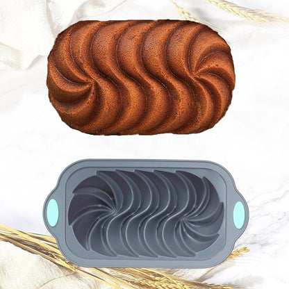 4 Piece Silicone Loaf Pan for Baking Bread, Non-Stick Kitchen Oven Bread Pan, Perfect for Banana Bread, Sandwich Bread, Pound Cake and Meatloaf, 4 Cups, Grey