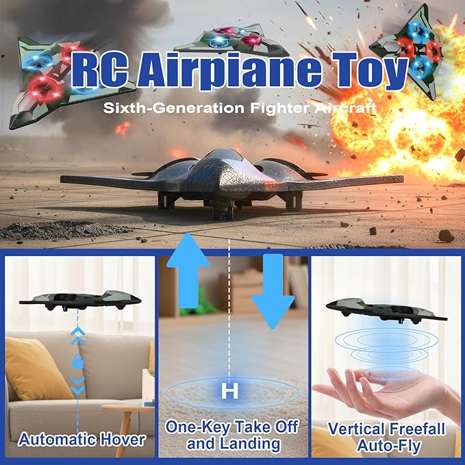 Foam Remote Control Airplane for Kids &amp Adults | Durable and Easy to Fly with Stable Flight Perfect and Birthday Parties Flying Foam Air Plane Toy Great for Beginner