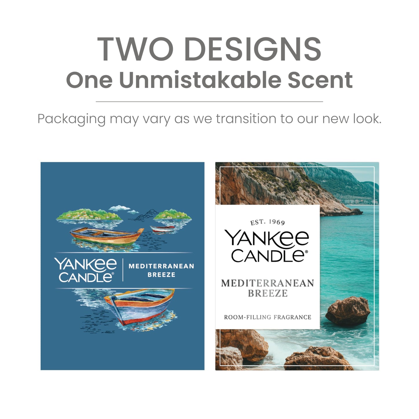 Yankee Candle Large Tumbler Scented Candle with up to 80 Hour Burn Time, Premium Plant Wax Blend for Consistent Burn, 20 oz Tumbler Candle with Room Filling Fragrance, Mediterranean Breeze