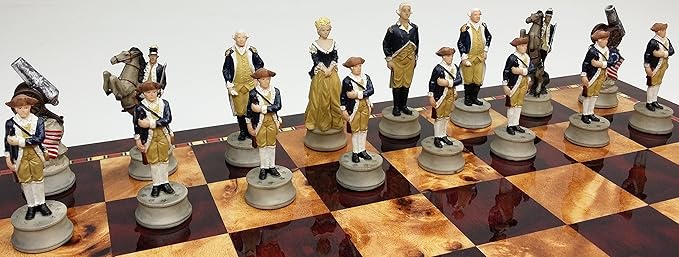 HPL American Revolution/Revolutionary/Independance War Chess Men Set- NO Board