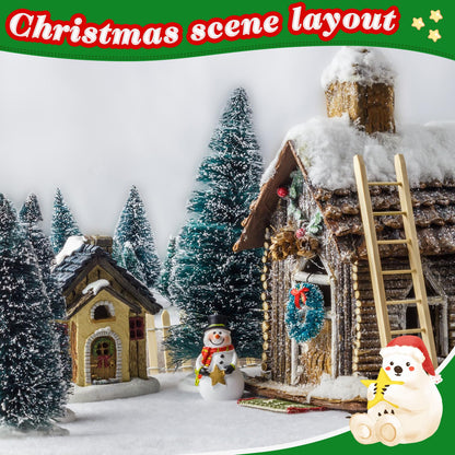 Newwiee 10 Packs Large Christmas Snow Blanket Roll 15 Inch x 10 ft Artificial Fake Snow Thick Soft Fluffy Fake Snow for Home Xmas Winter Decorations Holiday Displays Under the Christmas Tree