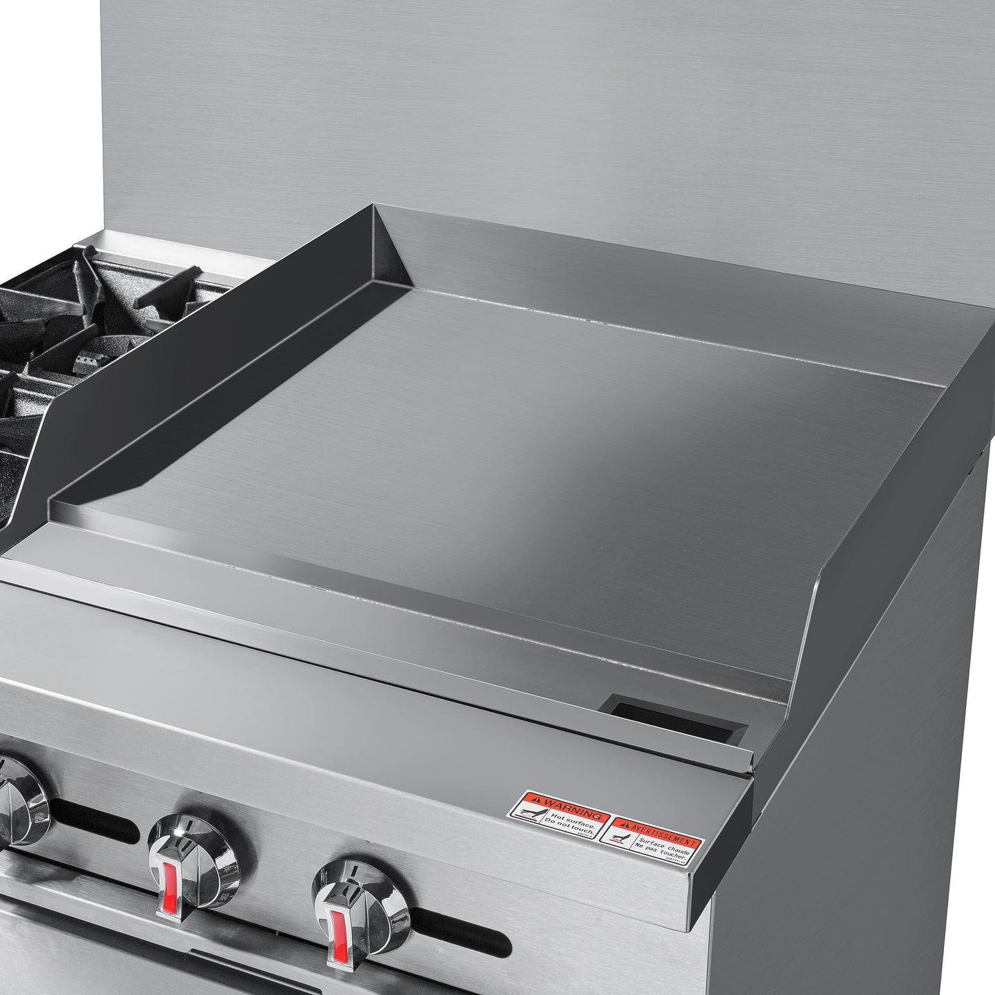 KoolMore 36 in. 2 Burner Commercial Liquid Propane Range with 24 in. Griddle (KM-CRG36-LP)