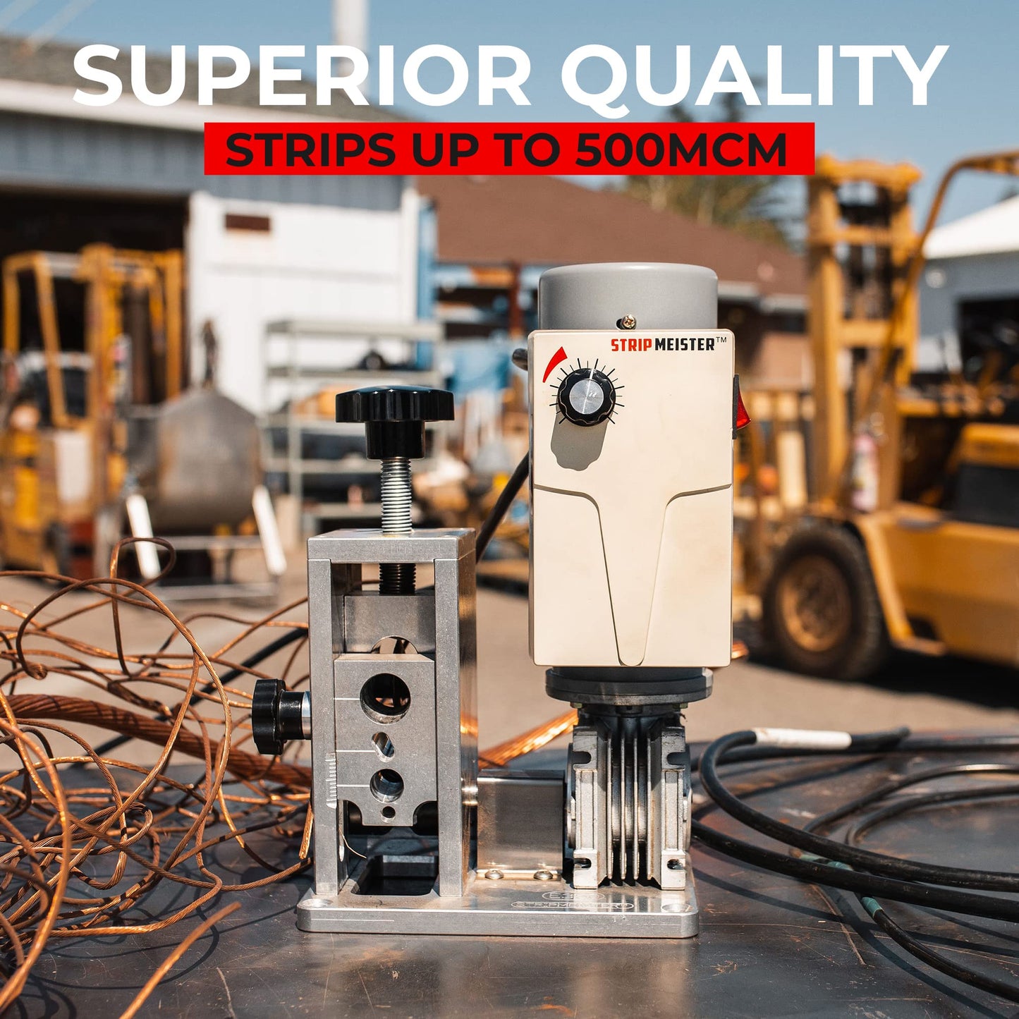 StripMeister E350x Wire Stripping Machine, Automatic Wire Stripper up to 500mcm: Complete Wire Stripping Solution with StripMeister E350x Blade Replacement