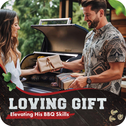KITCHEN PERFECTION Silicone Smoker Oven Gloves-Extreme Heat Resistant BBQ Gloves-Handle Hot Food Right on Your Grill Fryer & Pit|Waterproof Grilling Cooking Baking Mitts|Superior Value Set +3 Bonuses