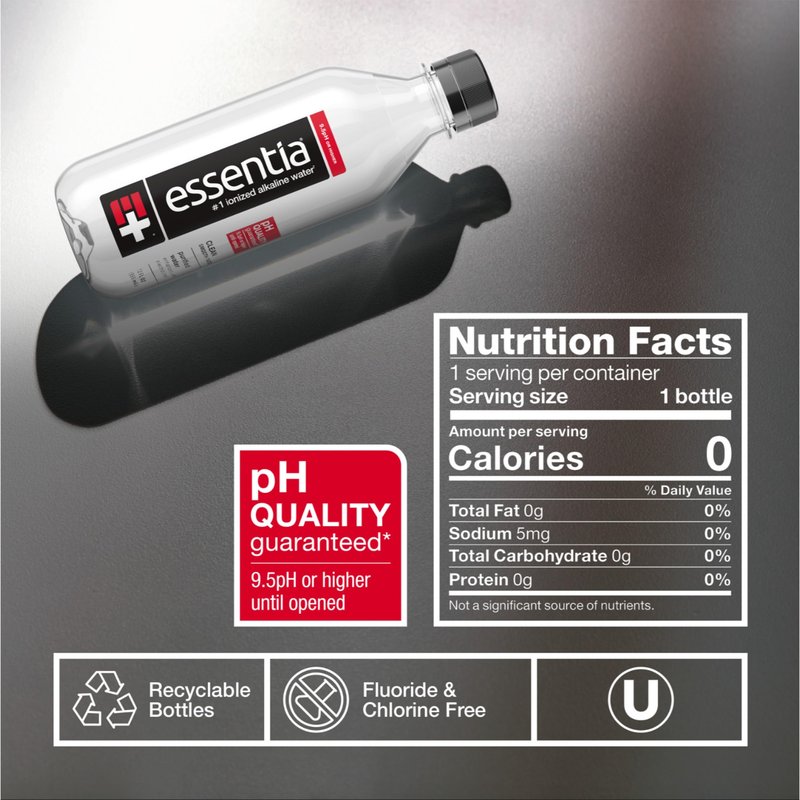 Essentia Water, Water Ionized Alkaline, 12 Fl Oz, 12 Pack