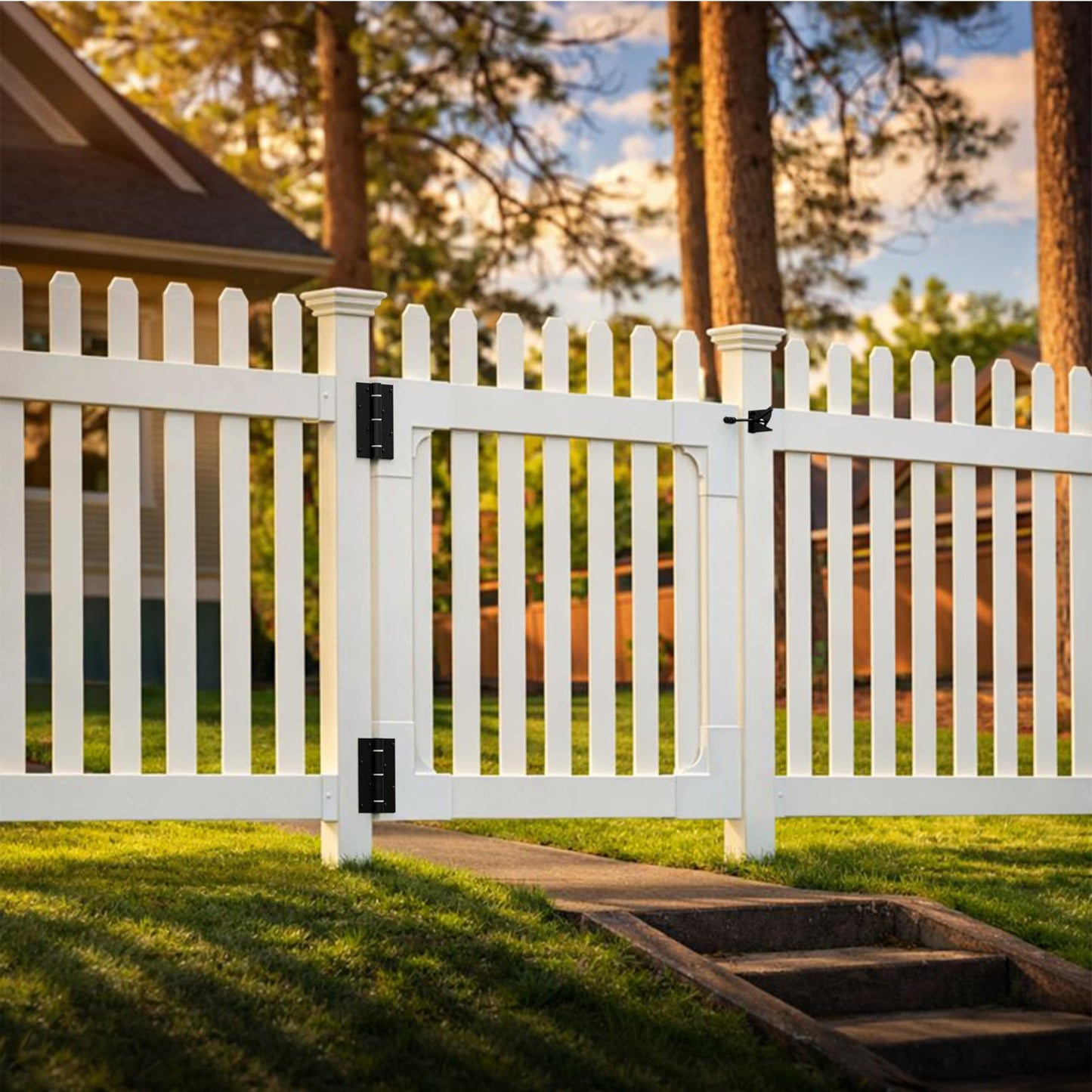 WamBam All American Flat Top Gate Kit, 3ft H, ZP19085