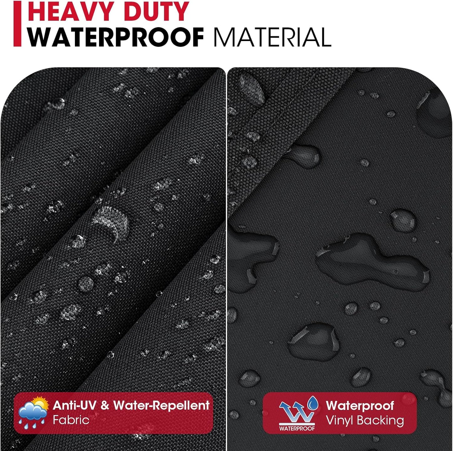 Unicook 53 Inch Grill Cover - Heavy Duty Waterproof BBQ Protector for Weber Spirit II 300 Series