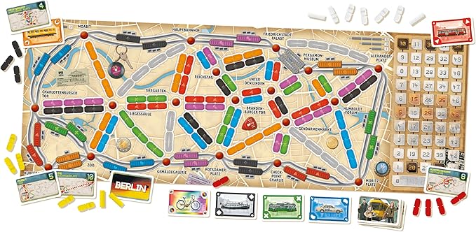 Asmodee Ticket to Ride Berlin Board Game - Train Route-Building Strategy Game Fun Family Game for Kids &amp Adults Ages 8+ 2-4 Players 10-15 Minute Playtime