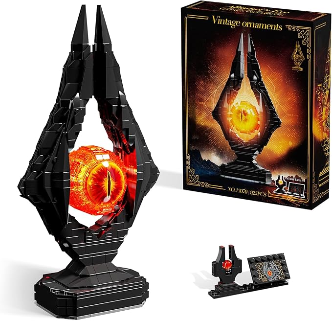 Movie-Inspired Building Toys Set Fantasy Eye Tower Building Set 925 Pieces Dark Collectible Building Kit for Adults &amp Teens Unique Birthday Gift for Men Home Office Desk Decor